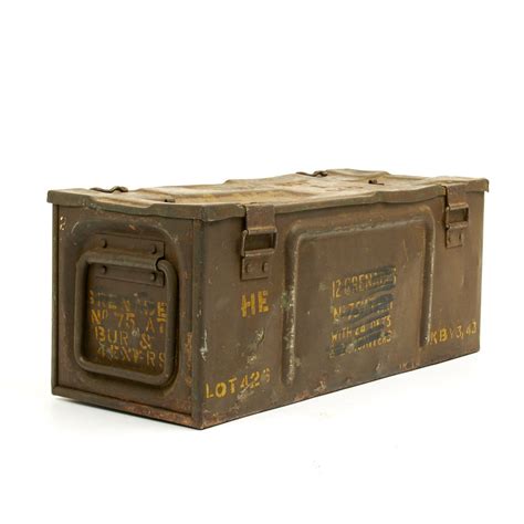 ww2 metal ammo box